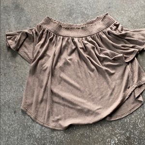 O’NEILL Short sleeve off the shoulder top